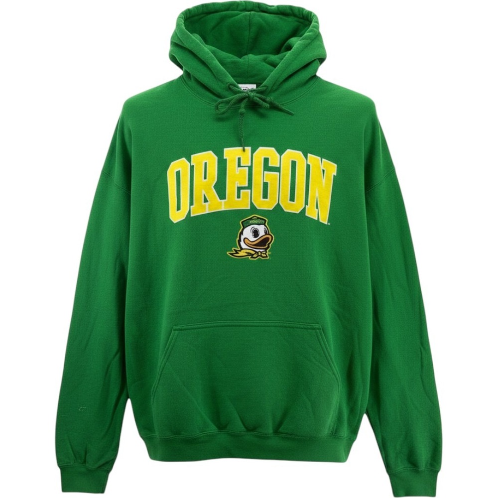 Captivating Oregon Ducks Green Pullover Hoodie NCAA Sweatshirt XLarge NEW